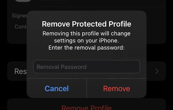 Remove Password Example